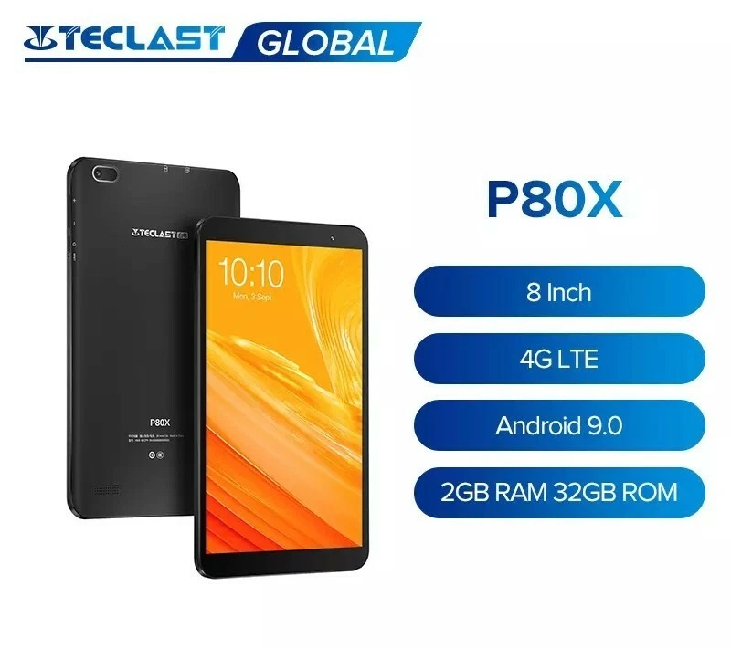 Tablet Teclast p80x 8" HD OCTACORE 2GB/32GB 4G LTE WIFI LLAMADAS CPU CON IA - Imagen 1 de 4