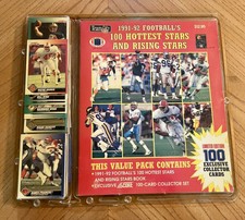 1991-92 Football's Hottest & Rising Stars Book & 100 Exclusive Score Cards NEW