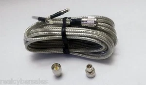 9 pies Super Dual Mini 8 CB Antena de Radioaficionados Cofase Cable Coaxial SlimLine-UHF - Imagen 1 de 3