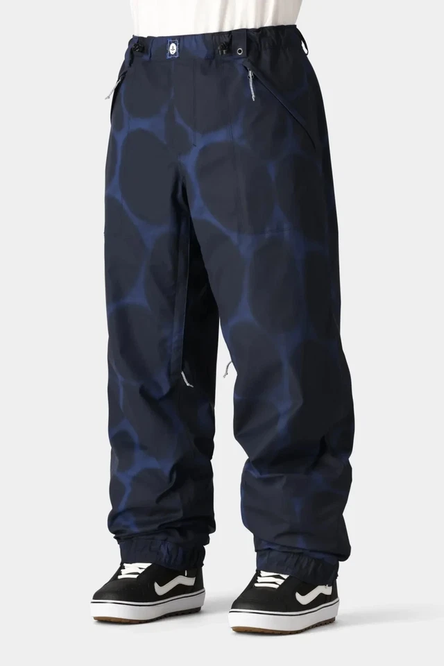 NWT Mens 686 Dojo Pants size small blue airbrush 20k - Image 1 of 1