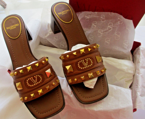 SANDALI ROCKSTUD DONNA Valentino garavani sopracciglia taglia 39.5eu made in italy nuovi con scatola!