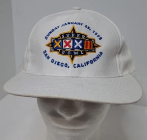 Vintage Super Bowl XXXII (Sonntag 25. Januar 1998) verstellbare Mütze Kappe  - Bild 1 von 11