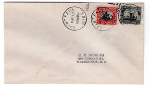 #620-21 Norse-American Set on 1 FDC 1925 - Saint Paul MN C.E. Nickles - Picture 1 of 2