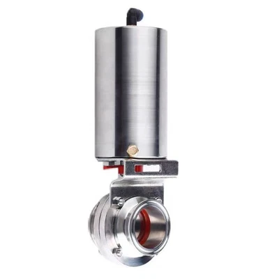 Tri Clamp SUS304 Pneumatic Sanitary Butterfly Valve Single Acting Actuator - Image 1 of 3
