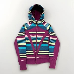 Ivivva By Lululemon Girls Heavy Hoodie Size 14 Front Zip Pockets - Picture 1 of 6