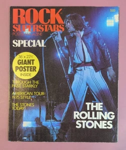 Cartel de la revista Rock Superstars Rolling Stones American Tour 1975-36x22 póster - Imagen 1 de 4