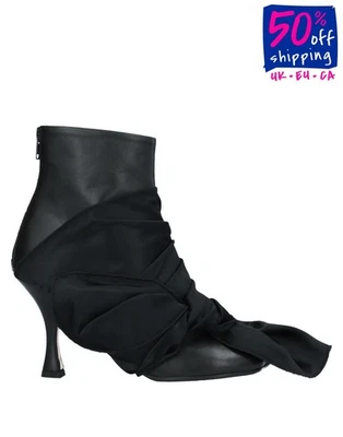 PVP €621 MM6 MAISON MARGIELA Botines de Cuero US7 UK4 EU37 Lazo Hecho en Italia Foto 1 de 4