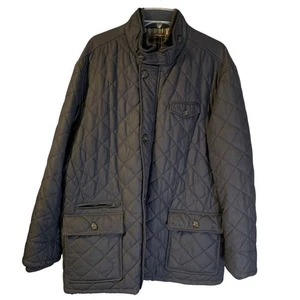 J. McLaughlin Giacca Uomo Trapuntata Fienile Taglia XL Nero 100% Nylon Gorpcore Chores - Foto 1 di 9