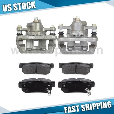 Pinzas de freno traseras y pastillas de freno para Hyundai Elantra 2007 2008 2009 Foto 1 de 4