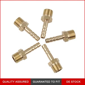 5 stk. Messing Schlauch Barb Fitting Anschluss 4,5mm Schlauch ID x 1/8 "Male NPT - Bild 1 von 6