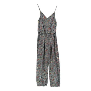 Anthropologie L Elevenses Peonia Black Bold Print Cami Slim Leg Blouson Jumpsuit - Picture 1 of 15