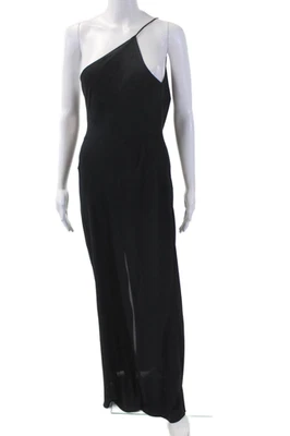 Maxi Vestido Azul ALC Para Mujer Escote Asimétrico Sin Mangas Dobladillo Abertura Talla 8 Foto 1 de 4