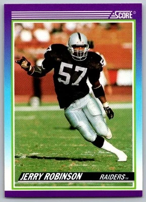 1990 Score Jerry Robinson Los Angeles Raiders #549 - Image 1 of 2