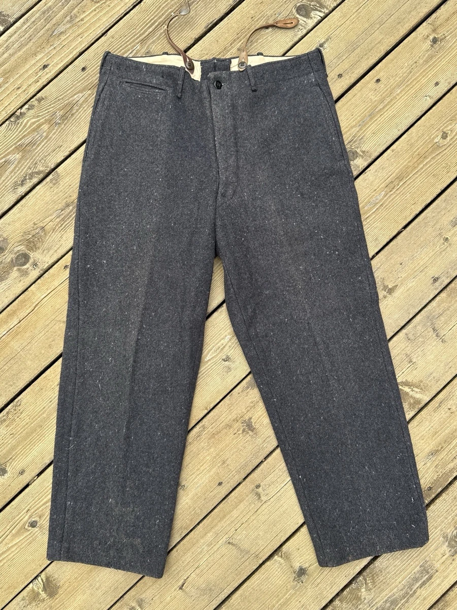 100% Wool Vintage Pants for Men for sale | eBay