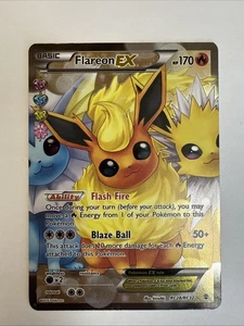 Flareon EX RC28/RC32 Generations Radiant Collection Pokémon TCG Ultra Rare LP - Picture 1 of 8