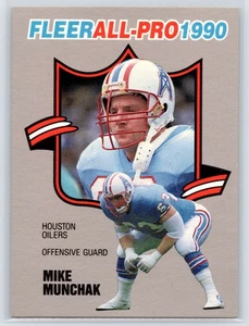 Mike Munchak 1990 Fleer All-Pro #9 Houston Oilers - Imagen 1 de 2