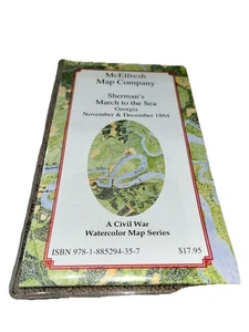 McElfresh Map Co Theater Map Of The Gettysburg Campaign 1863 - Picture 1 of 2
