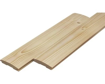 WEITERE Blockhausprofil Fichte roh "A/B" 2100 x 96 x 19 mm