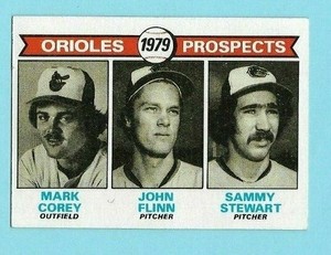 1979 Topps Baseball #701 Orioles Prospects Corey/Flinn/Stewart