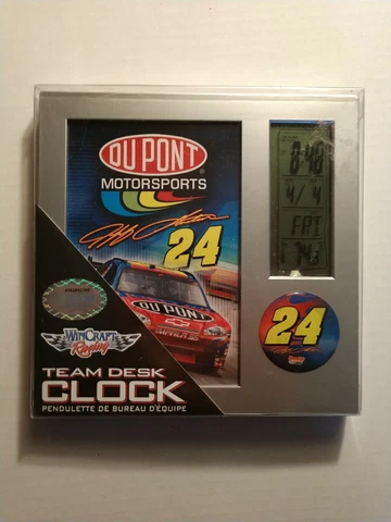 Jeff Gordon Win Craft Racing Team Desk Clock Time Date Temperature NASCAR #24 Cover