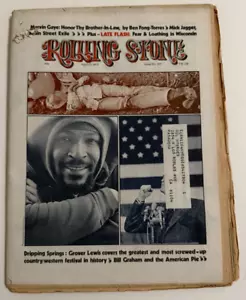 ROLLING STONE Magazine No. #107, April 27, 1972, Marvin Gaye w CA Flyer Insert - Foto 1 di 14