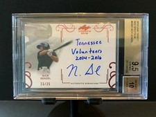 2016 Leaf Trinity NICK SENZEL Inscription Red Spectrum RC Auto 23/25 BGS 9.5 10