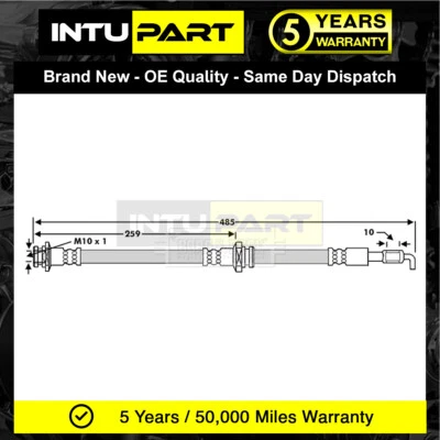 Manguera de freno delantera Isuzu Trooper 1998-2004 3.0 D IntuPart 562381 Foto 1 de 4