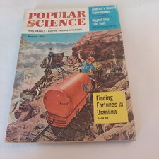 1954 August, Popular Science Monthly Magazine, Finding Uranium Fortunes (MH417) 