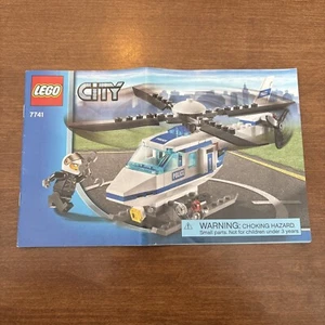 Lego City 7741 Policía Helicóptero Manual de Instrucciones Folleto Solo 2008 - Imagen 1 de 4