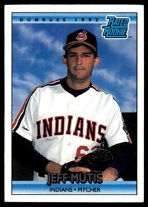 1992 Donruss  #411 Jeff Mutis - Cleveland Indians   RR, Rookie
