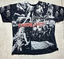 Vintage 1993 Cannibal Corpse All Over Print Tee Beautiful Wear Size XL