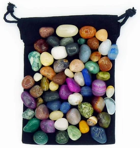 Design Dome Brasilia Mix Edelstein-Set, Natürliche Trommelsteine in Verschiedene - Bild 1 von 7