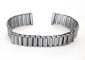 NOS Gay Frères (Rolex) SS Bamboo Trench Wristwatch Band, Bracelet 11.5mm Bonclip - Picture 1 of 5