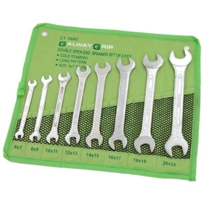 NEILSEN Galway 8pc Cold Stamped Metric Combination Spanner Wrench Set 6mm - 22mm 2662