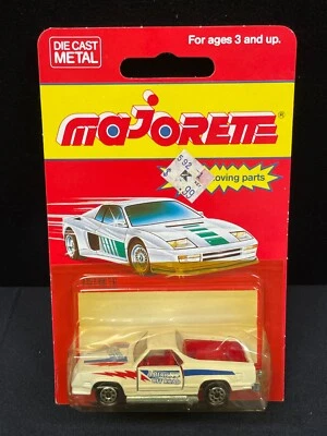 VINTAGE MAJORETTE 200 SERIES SEALED MOC 296 CHEVY EL CAMINO SS PICK-UP WHITE - Image 1 of 4