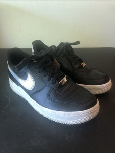 Nike Air Force Black Athletic Shoes for 