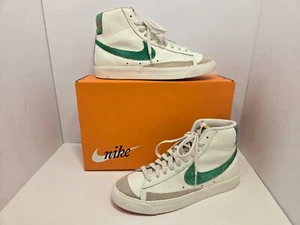 Nike Blazer Mid '77 Vntg Retro White Green Sneakers Men's 7.5 Women's 9 - Picture 1 of 21