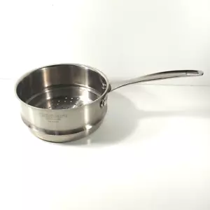 Stainless Steel 7.5" Steamer Basket Strainer Pan Insert Long Handle Cuisinart - Picture 1 of 8
