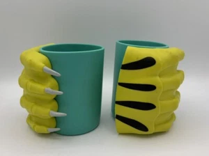 Porta latas de monstruo de criatura Frank & Fright marca sello vintage - Imagen 1 de 10