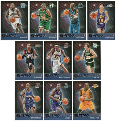 Juego completo de 30 cartas Donruss Retro Series HOF 2018-19 Bird Pippen Kobe Bryant + Foto 1 de 3