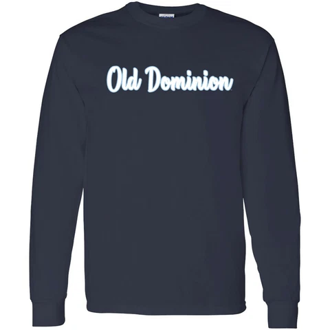 Old Dominion Monarchs Basic Script Long Sleeve T-Shirt - Navy Cover
