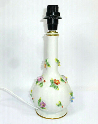 Lamp Base Lamp With Attached Flowers Potschappel Dresden • 367.58$
