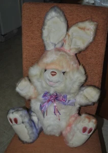 Dan Dee Collectors Choice Bunny Rabbit Plush Pink Purple Pastel Hoppy Hopster 22 - Picture 1 of 7