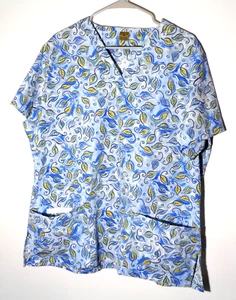 2 Very Nice, Poly/Cotton, Scrub Tops for 1 Price! Each one Size Women's Medium - Picture 1 of 12