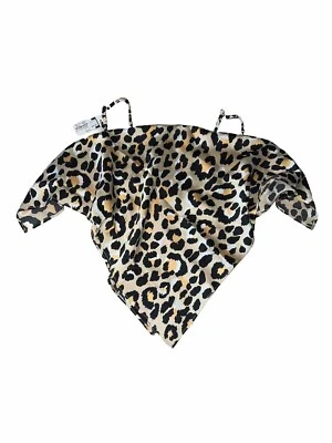 $65 Lele Sadoughi Animal Leopard Print Reusable Silk-Blend Scarf Face Covering - Image 1 of 4