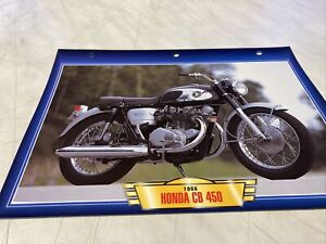 Honda CB450 1966 CB 450 Black Bomber Form Card Motorbike Passion Collection