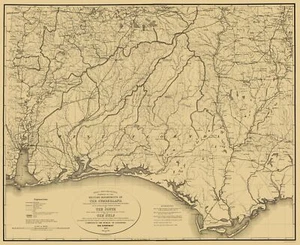 Mapa histórico de la Guerra Civil - Cumberland South Gulf - Callahan 1863 - 23 x 28,21 - Imagen 1 de 20