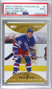 1996-97 Donruss Canadian Ice Canadian Gold /150 Wayne Gretzky #5 PSA 9 MINT HOF