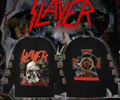 SLAYER - SOUTH OF HEAVEN Long SLeeve Unisex Tee Gildan Repint Premium Quality - Image 1 of 4