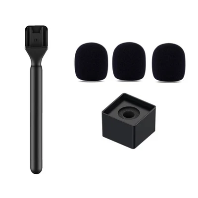Mic Handle Microphone Handheld Stand with Mic Flag and Foam for  8884 - Image 1 of 4